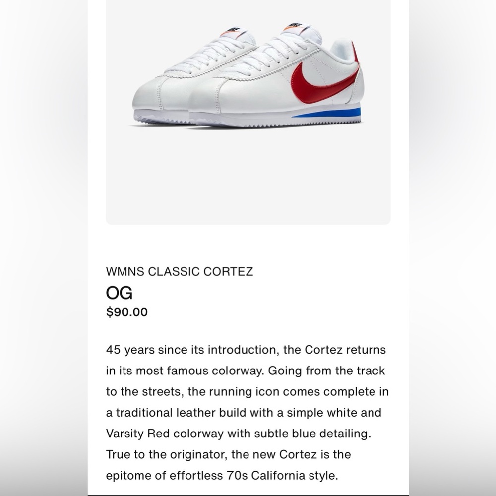 Women’s Nike Cortez - Picture 3 of 11